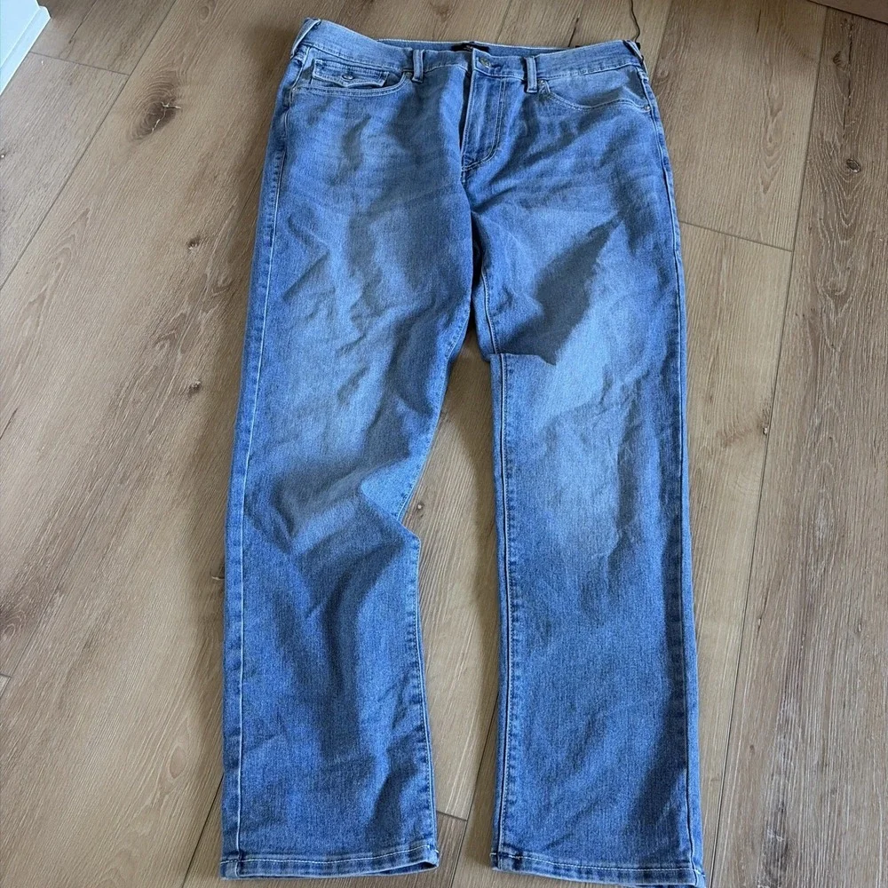 True Religion Mens Geno  Stitch Flap Pocket Relaxed Slim Fit Stretch Size 36x32